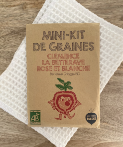 Mini kit de graines – Clémence la betterave rose et blanche