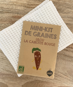 Mini kit de graines – Lilou la carotte rouge