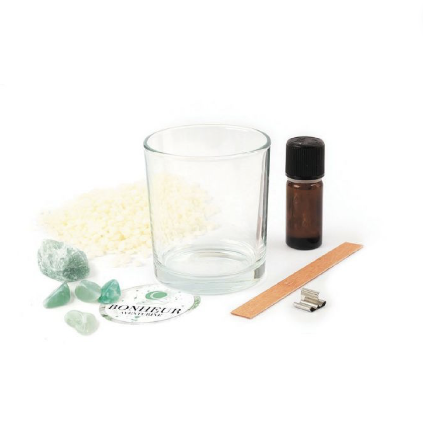Kit bougie DIY aventurine bonheur – Image 2
