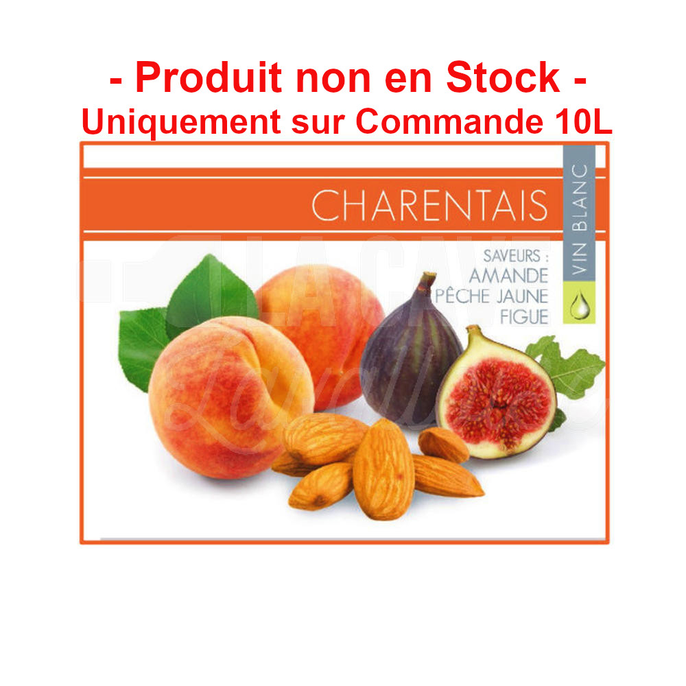 CHARENTAIS 12° – 10 LITRES – Pêche jaune, Figue, Amande