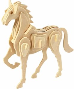 Puzzle 3D en bois – Modèle Cheval