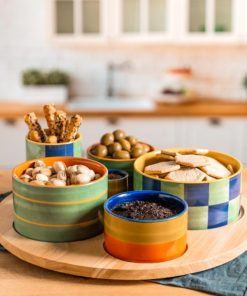 Service apéritif en porcelaine – Capri