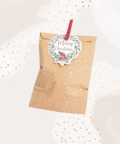 Kit de 6 sachets en kraft étoiles