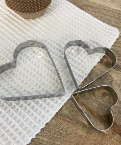 Set de 3 emporte-pièce coeur en acier inoxydable
