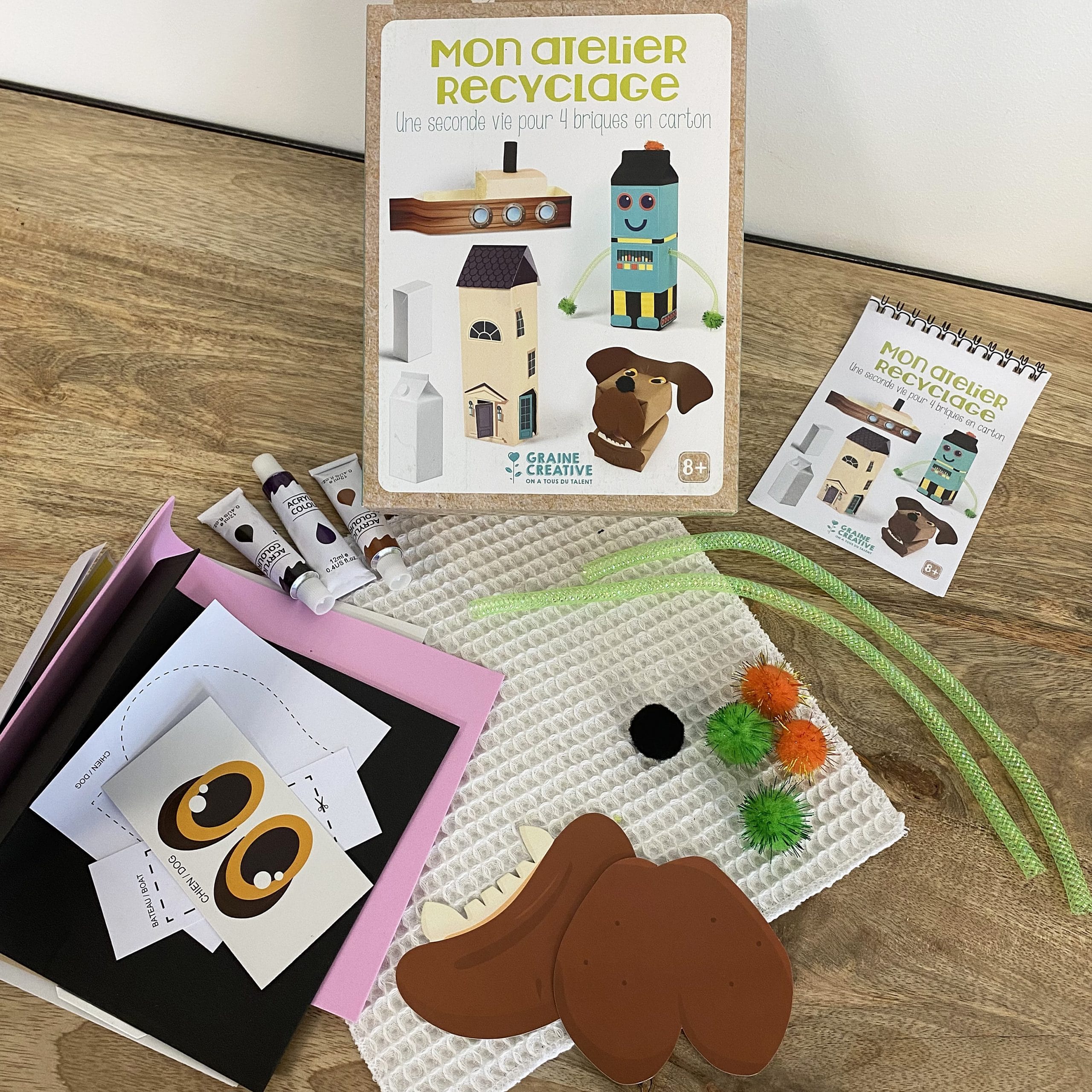 Kit : Mon atelier recyclage – Briques en carton – Image 3