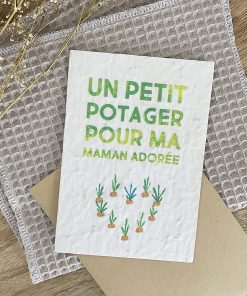 Carte ensemencée à planter – Potager