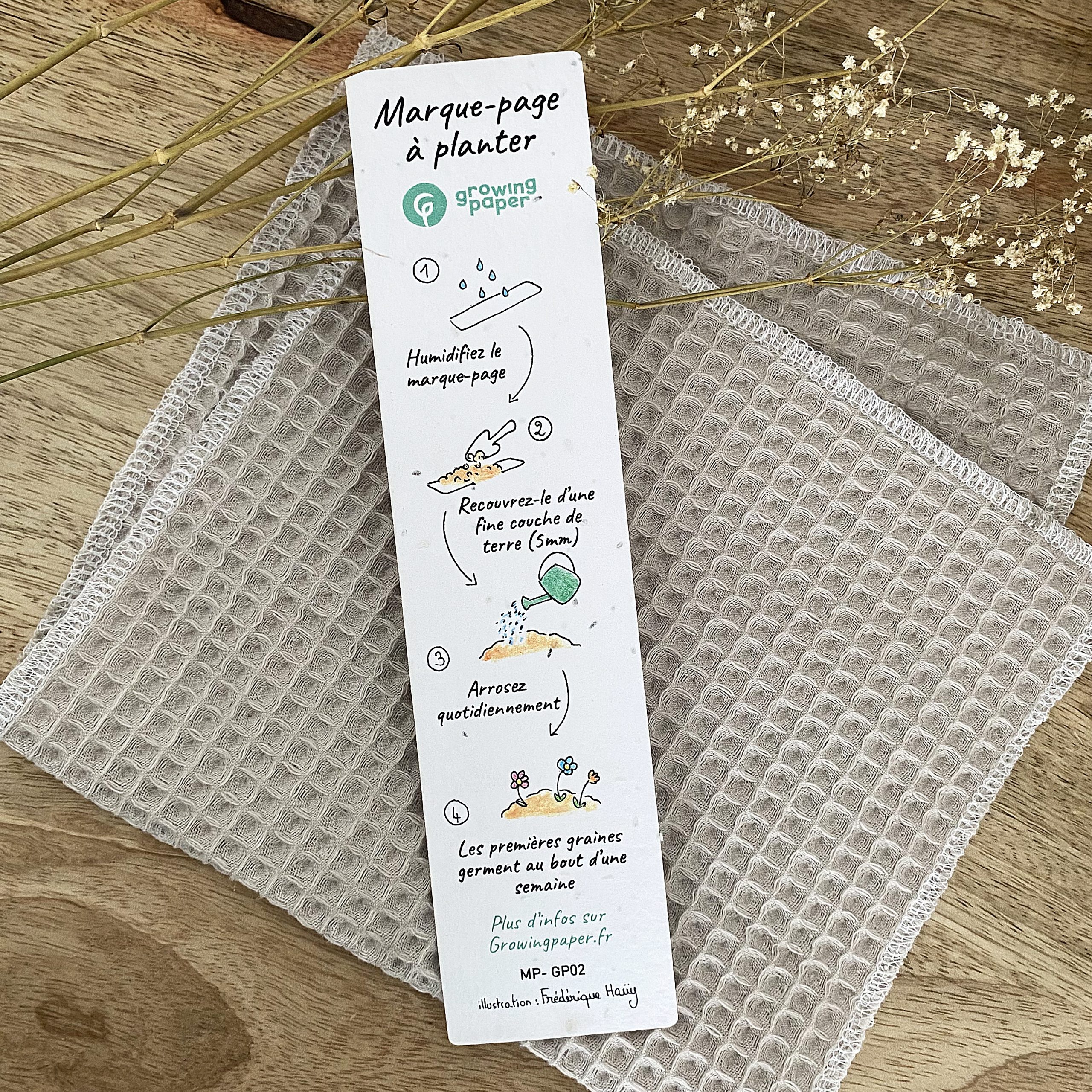 Marque-page ensemencé à planter – Jaune – Image 4