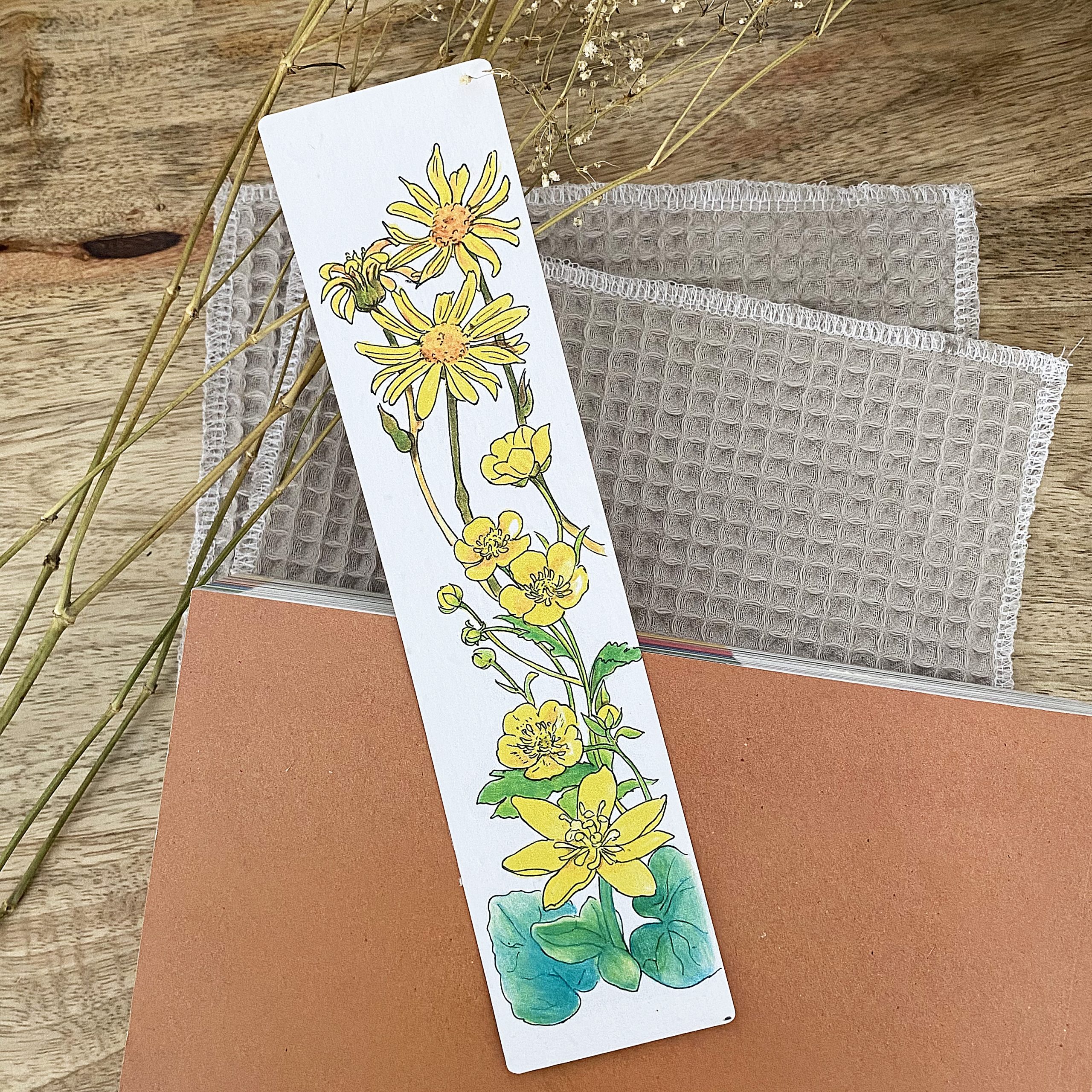 Marque-page ensemencé à planter – Jaune