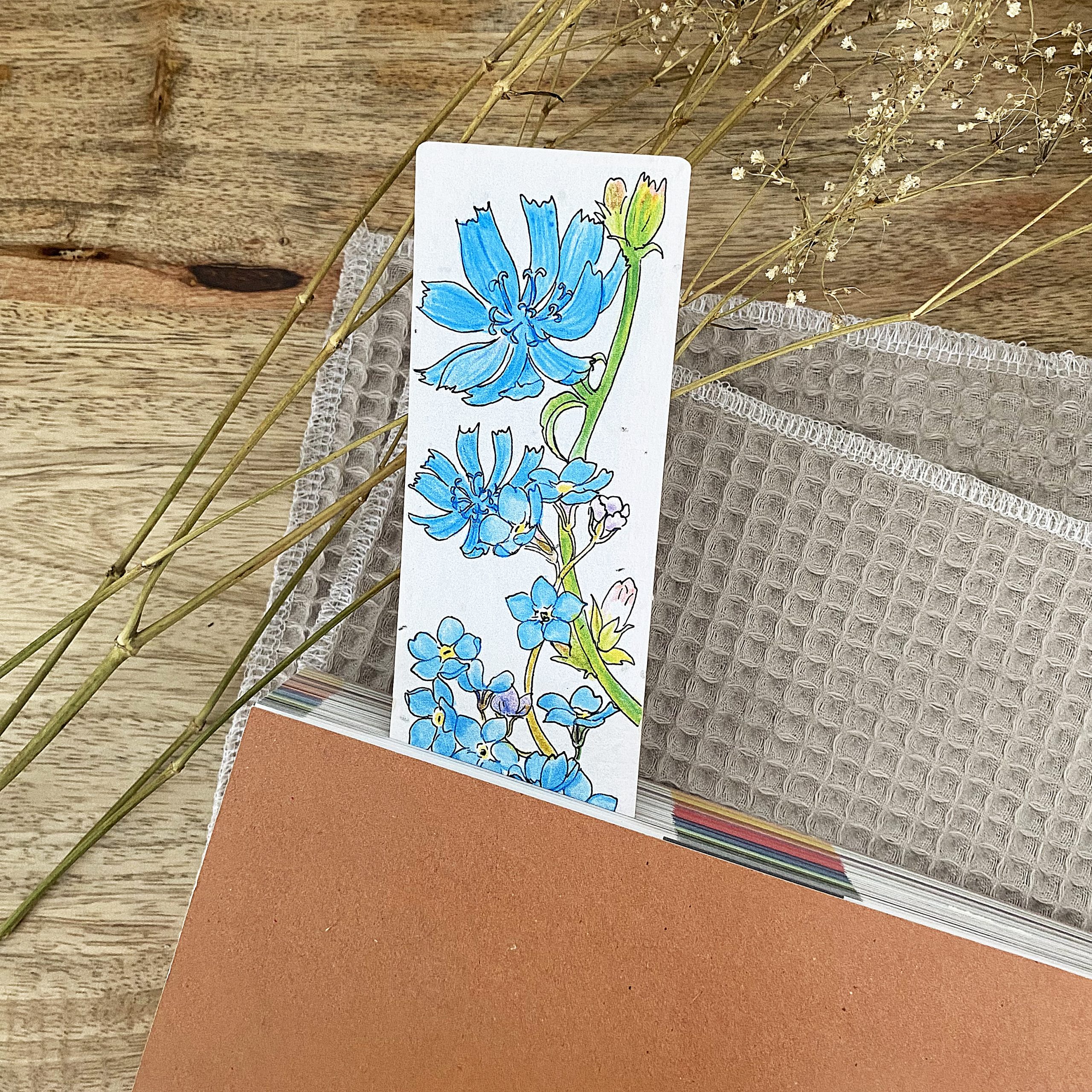 Marque-page ensemencé à planter – Bleu – Image 2