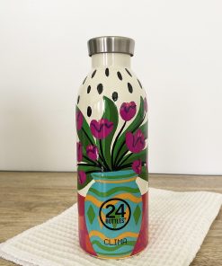 Gourde CLIMA isotherme 500ml – Fiori rosa | 24 Bottles