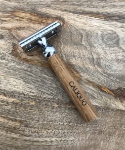 Rasoir de sureté avec manche en chêne