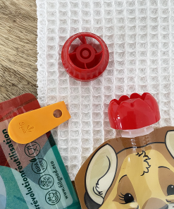 Lot de 2 bouchons et zip pour gourde réutilisable