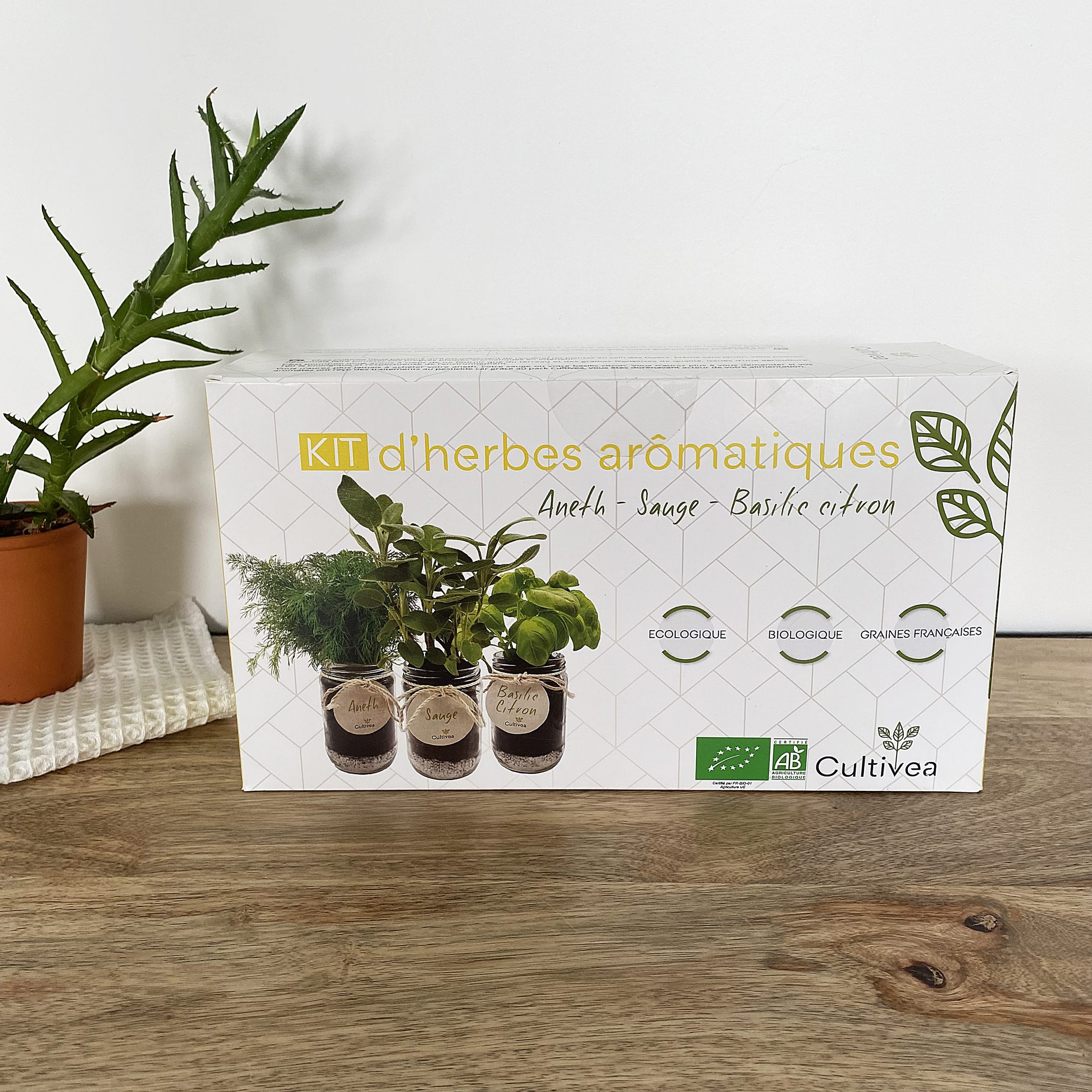 Kit d’herbes aromatiques BIO – (Aneth, Sauge, Basilic citron)k – Image 2