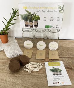 Kit d’herbes aromatiques BIO – (Aneth, Sauge, Basilic citron)k