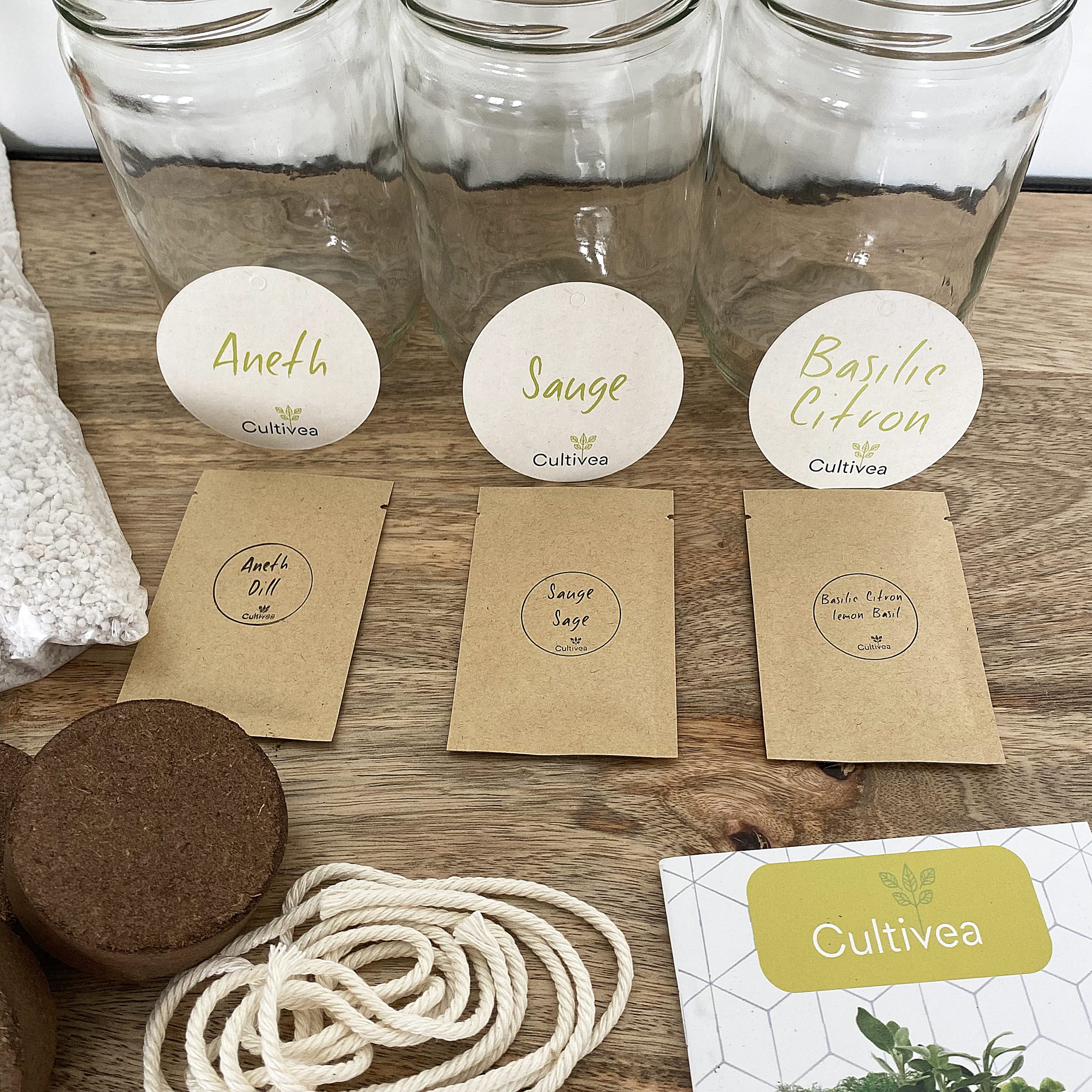 Kit d’herbes aromatiques BIO – (Aneth, Sauge, Basilic citron)k – Image 3