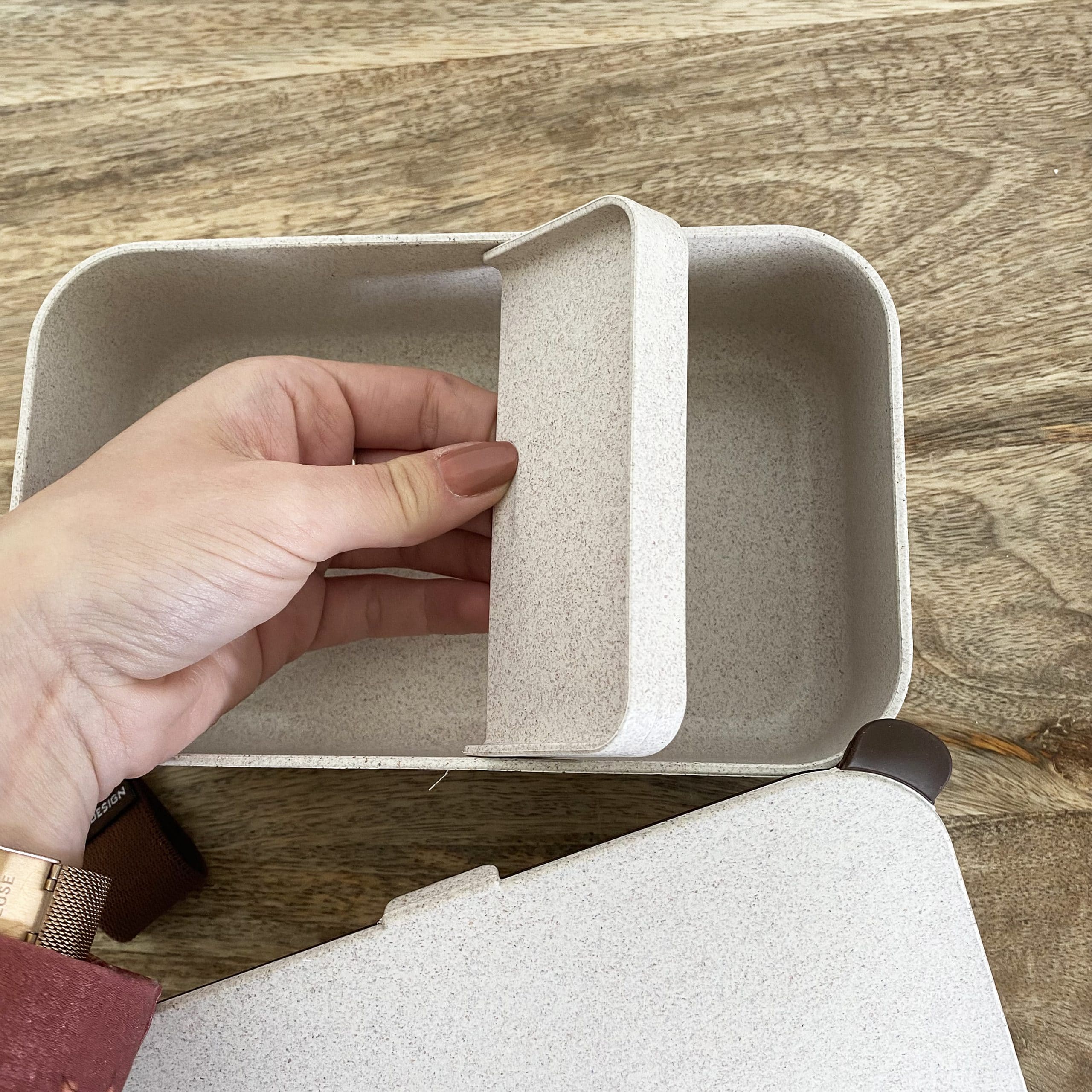 Lunch box en fibres de bois – 1000 ml – Image 3