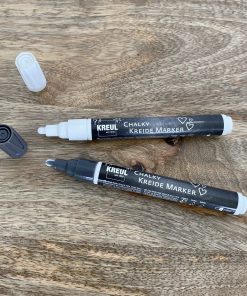 Marqueur craie pour bocaux – gris / blanc / noir