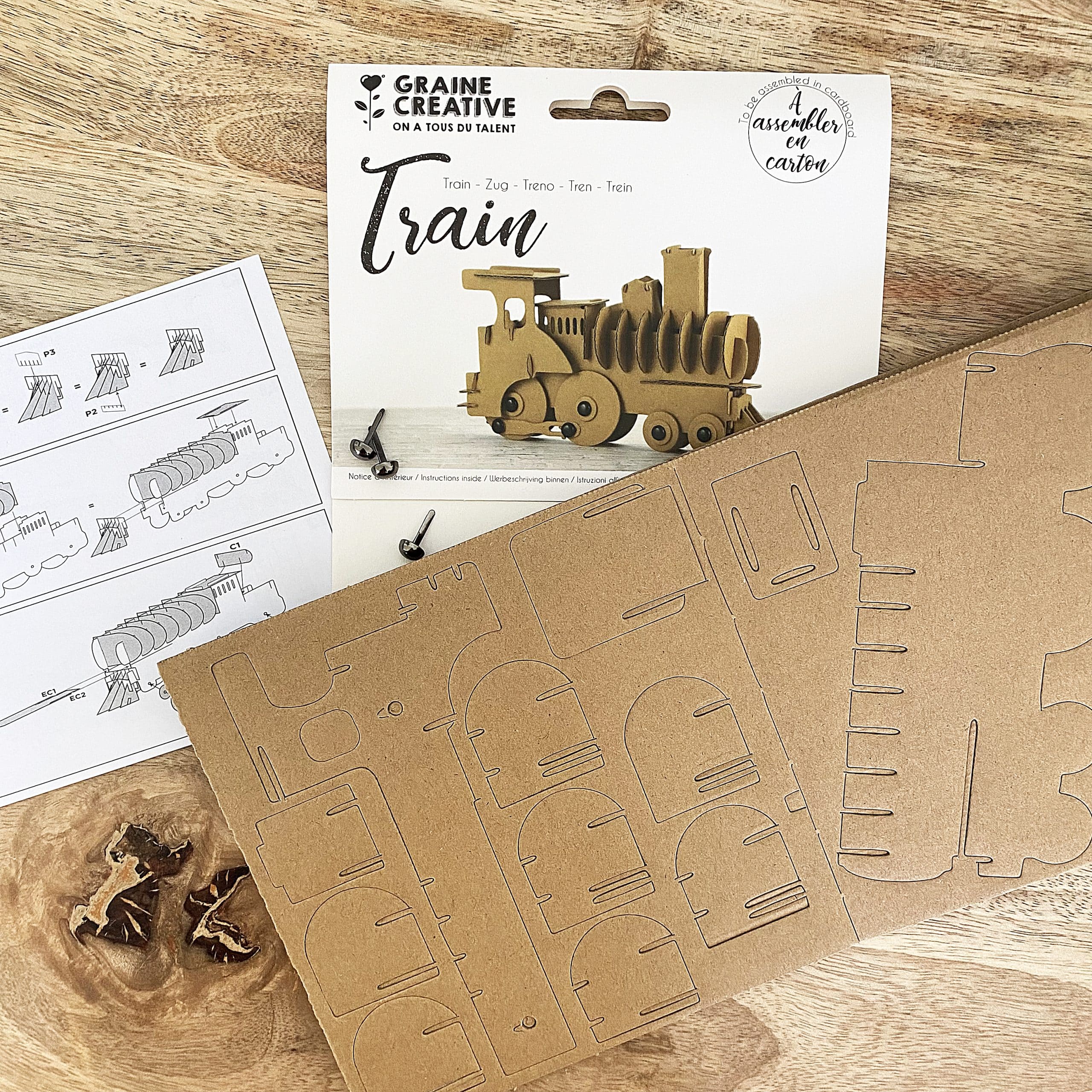 Maquette 3D en carton – Train – Image 2