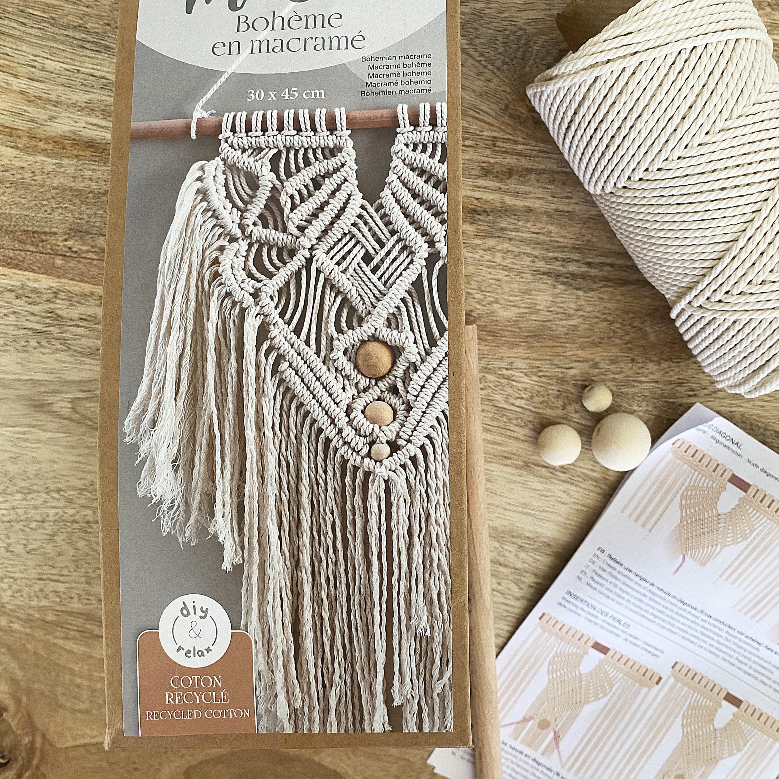Kit macramé : Bohème en coton recyclé – Image 2