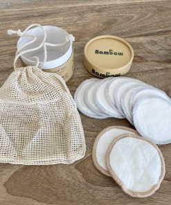 Coffret 10 disques démaquillants en bambou