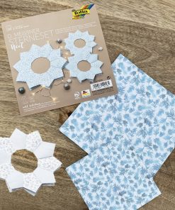 Kit d’étoiles en papier de Noël à construir DIY
