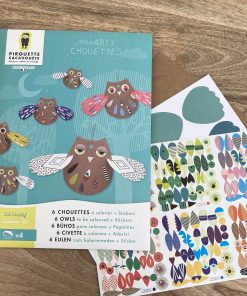 Kit créatif : 6 chouettes à construire