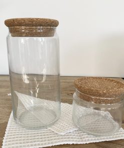 Bocaux en verre avec bouchon en liège – Taille au choix