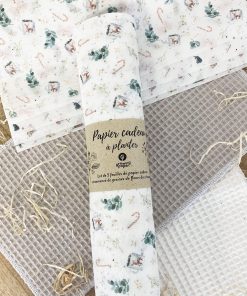 Mon papier cadeau de Noel ensemencé à planter – Lot de 5