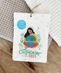 Calendrier ensemencé à planter 2023 planète petit format (A6)