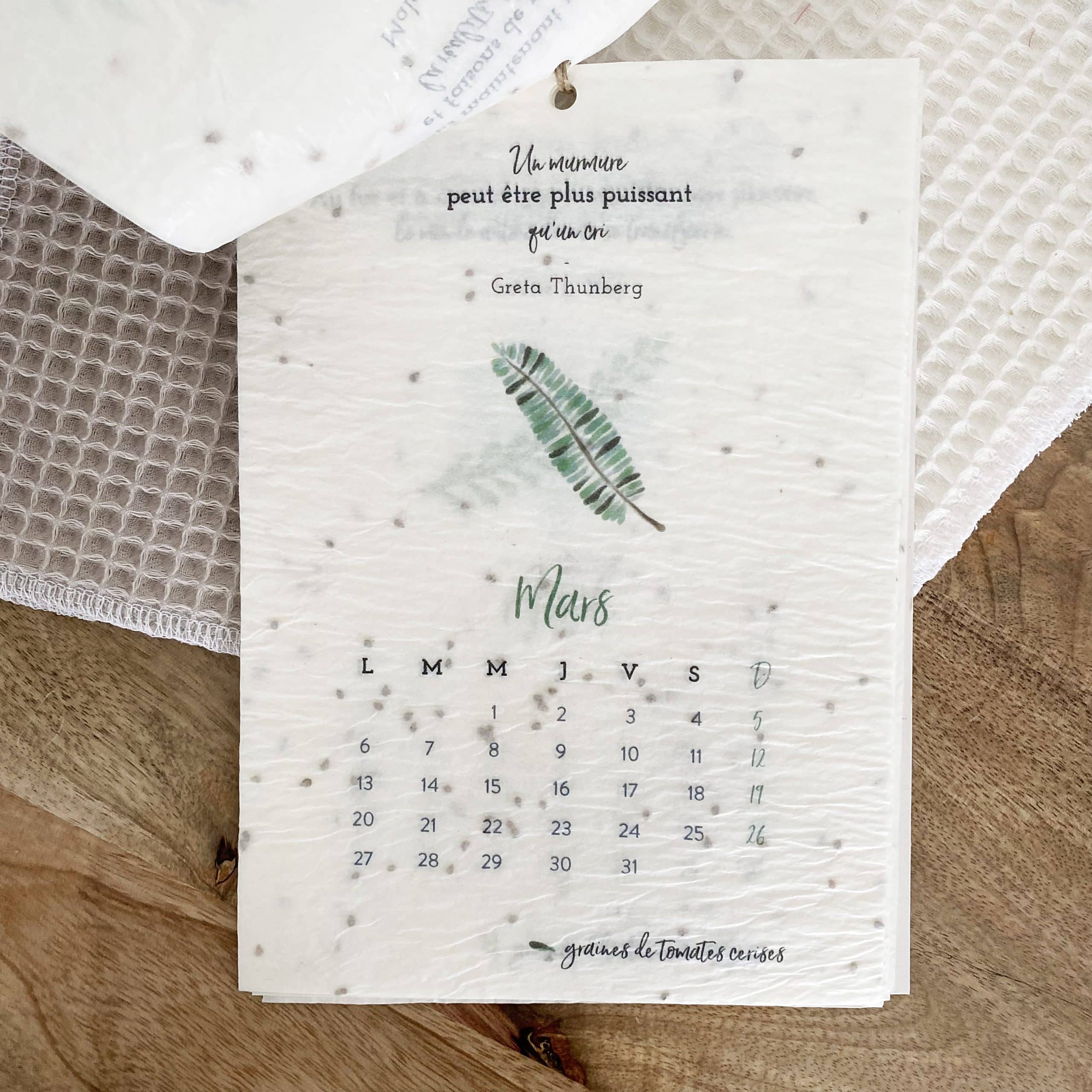 Calendrier ensemencé à planter 2024 Jardin – Format A5 – Image 2