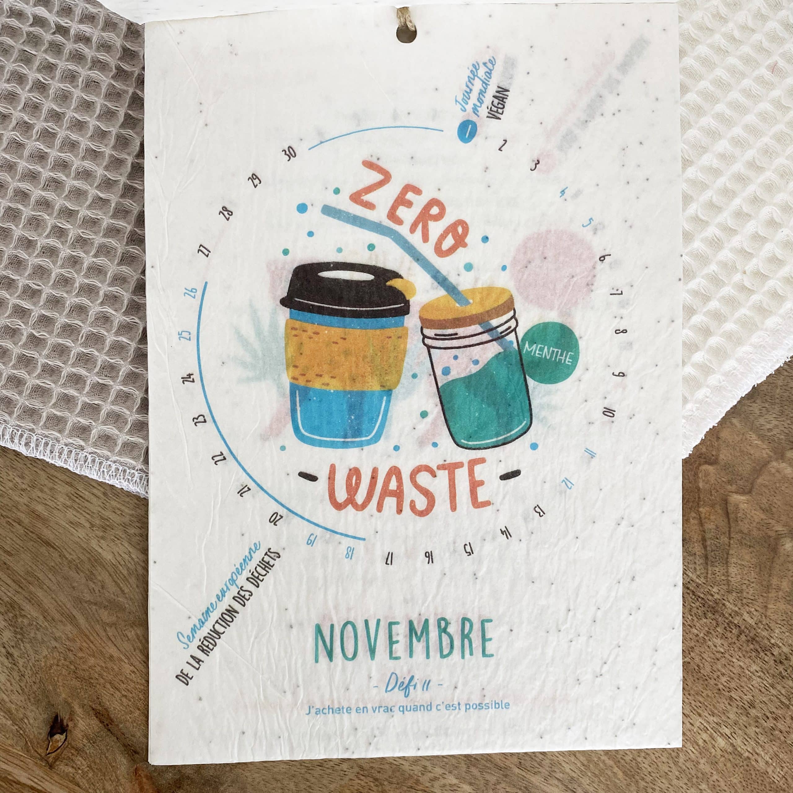 Calendrier ensemencé à planter 2023 planète (A5) – Image 3