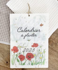 Calendrier ensemencé à planter 2023 fleurs (A5)