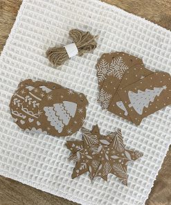 Etiquettes cadeaux de Noël – Kraft