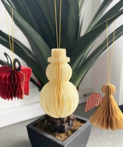 Décoration alvéolée de Noel – Set de 3