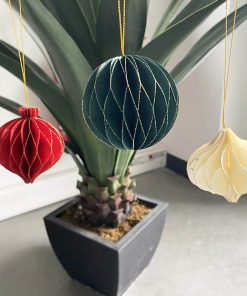 Décoration alvéolée boules de Noel – Set de 3