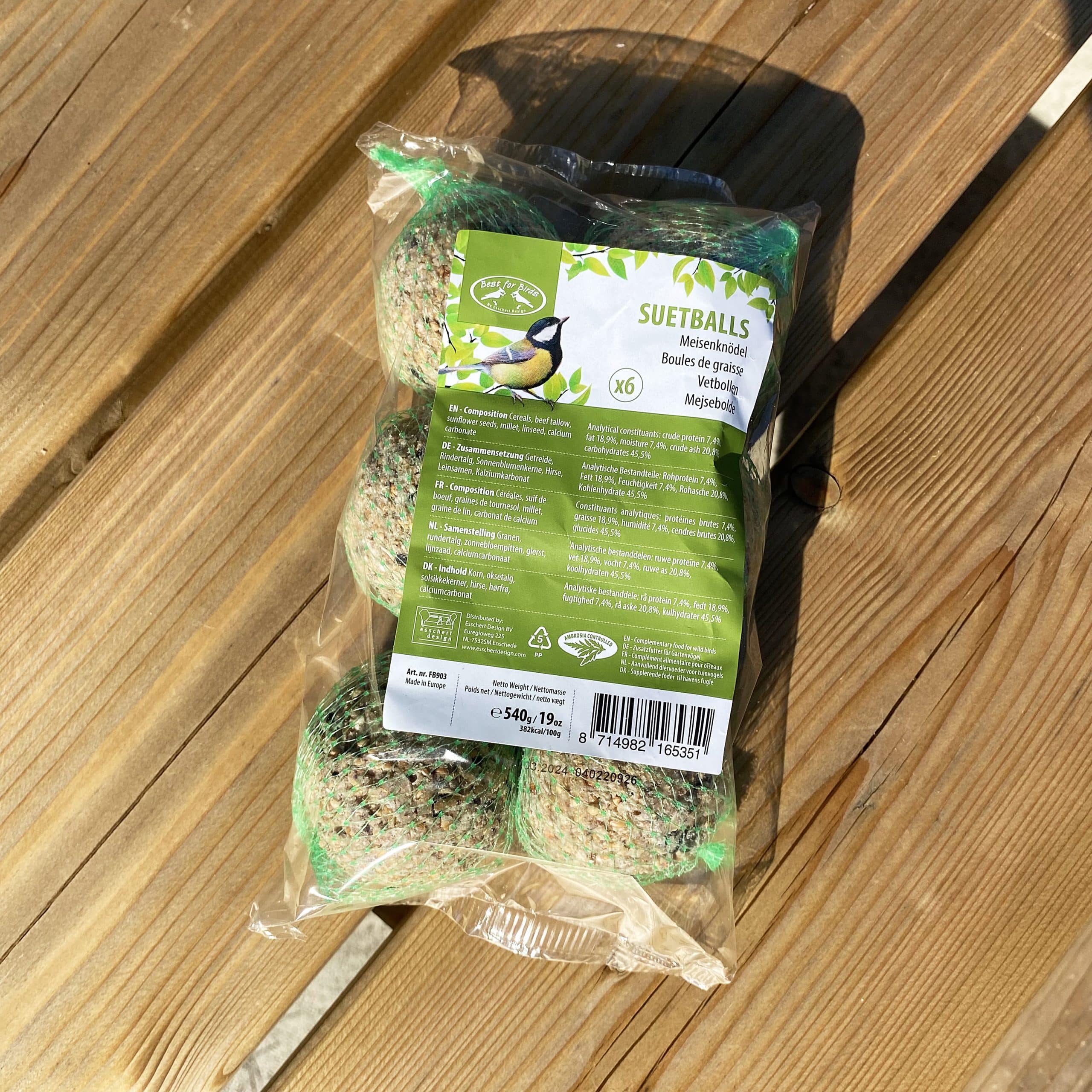 Boules de graisse pour oiseaux – Lot de 6