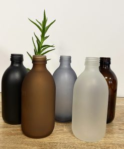 Flacon en verre 300 ml – 5 coloris au choix