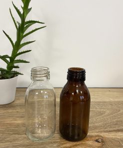 Flacon en verre 100 ml – 2 coloris au choix