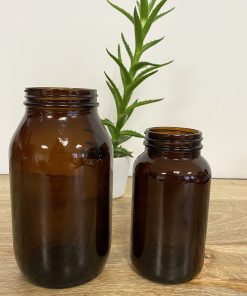Jar en verre ambré – 500 ou 250 ml