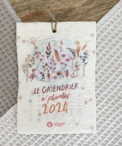 Calendrier ensemencé à planter 2024 Saisons – Format A6