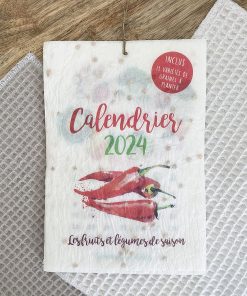 Calendrier ensemencé à planter 2024 Légumes – Format A5