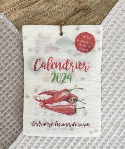 Calendrier ensemencé à planter 2024 Légumes – Format A6