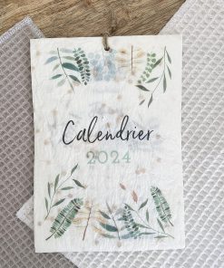 Calendrier ensemencé à planter 2024 Nature – Format A5