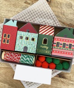 Kit 8 suspensions maisons de Noel