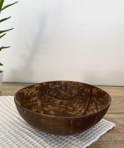 Bol en noix de coco poli