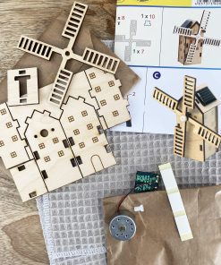 Maquette solaire en bois – Petit moulin