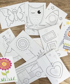 Cartes à coudre blanches – 8 design