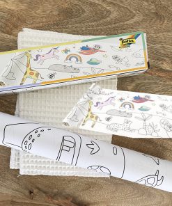 Rouleau de papier à coloriage autoadhésif