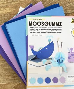 Kit créatif en mousse – Coloris bleu