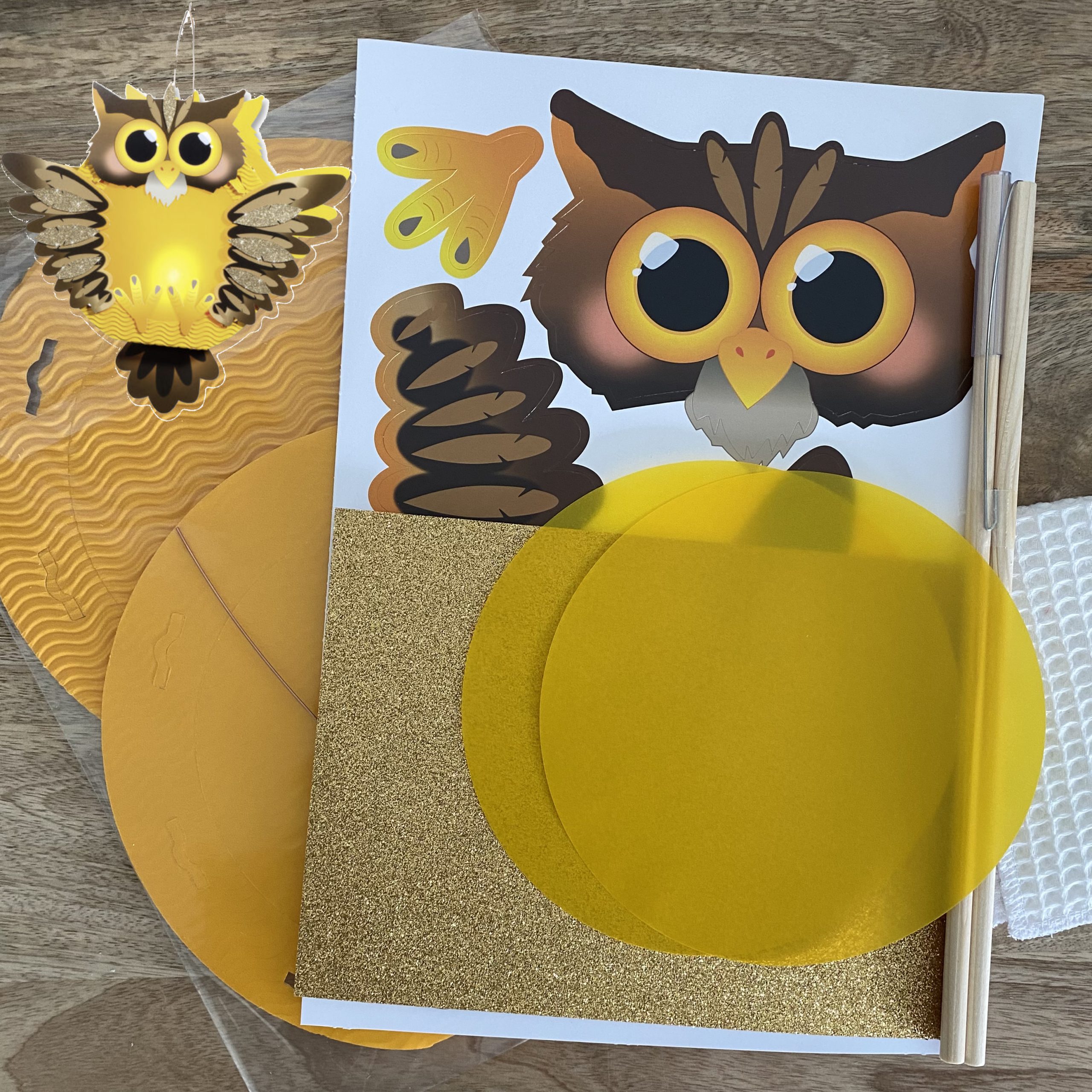 Lanterne lumineuse à construire – Hiboux – Image 2